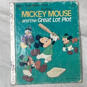 Disney Mickey Mouse  and the Great Lot Plot 1974 Little Golden Books